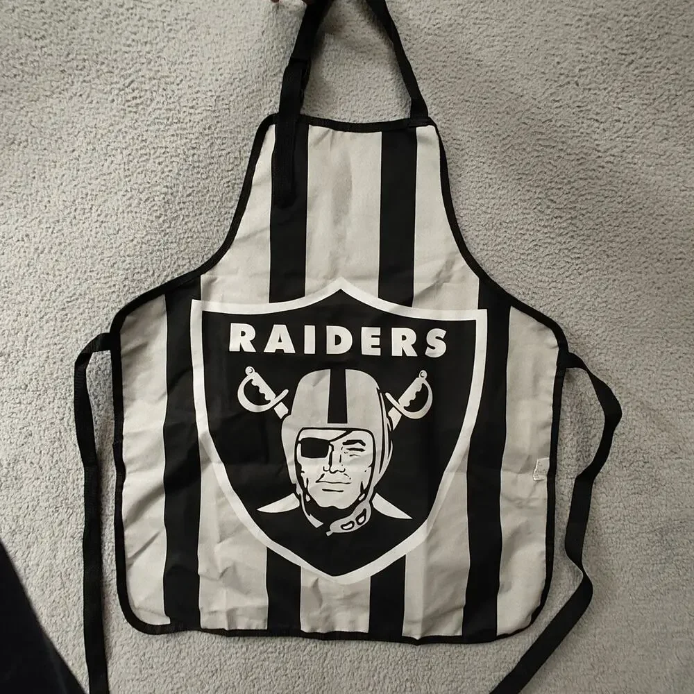 Las Vegas Raiders Apron Double-Sided NFL Team Los Angeles Oakland Football Team